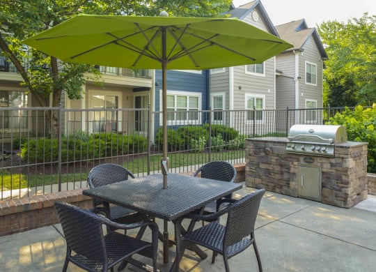 Outdoor Grill With Intimate Seating Area at Heritage at Waters Landing, Germantown, Maryland