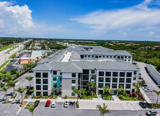Drone View of Property Surroundings at AxisOne, Stuart, FL