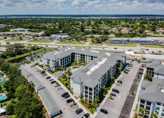 Aerial View of Building at AxisOne, Stuart, Florida