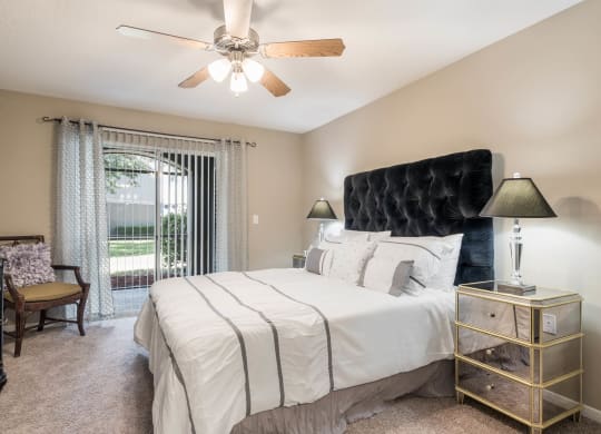 Bedrooms with Ceiling Fan at The Parkway at Hunters Creek, Orlando, FL