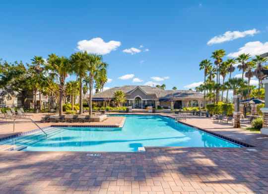 Large Outdoor Pool at The Parkway at Hunters Creek, FL 32837