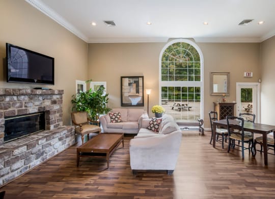 Clubhouse Fireplace Lounge at Park Place Apartments, Louisville, Kentucky