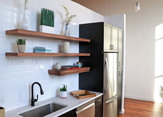 Model Kitchen at Riverwalk Apartments, Lawrence, Massachusetts 01843