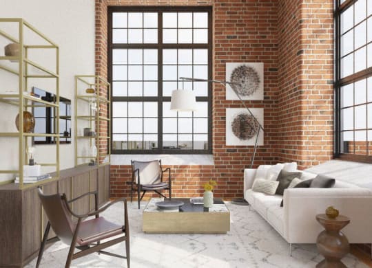 Apartments with 16 foot Ceilings at Riverwalk Apartments, Lawrence, MA