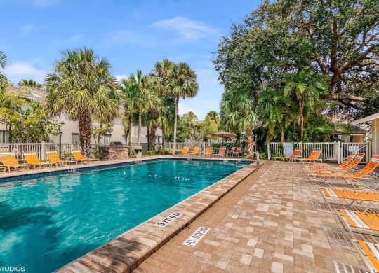 Swimming Pool And Sundeck at Sarasota South, Bradenton, Florida