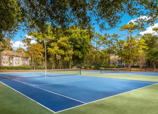 Tennis court at St. Johns Forest Apartments, Jacksonville