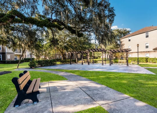 Outdoor Bench at University Park Apartments, Orlando