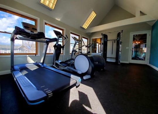 Cardio Machines In Gym at Windmill Apartments, Colorado