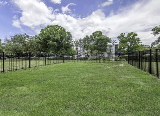 a large grassy area with a fence around it  at Club at Emerald Waters, Florida