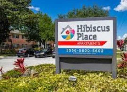 Property Sign  at Hibiscus Place Apartments, Orlando