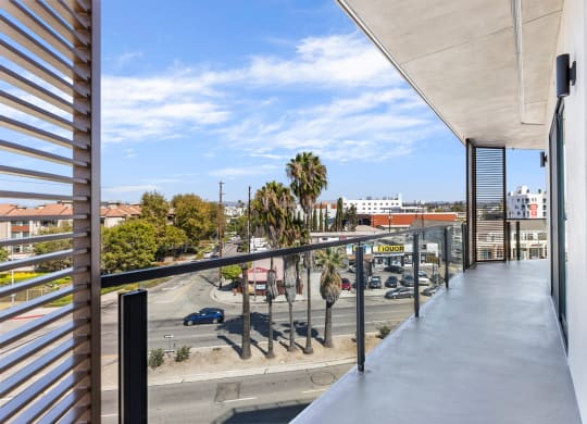 Large outdoor balcony