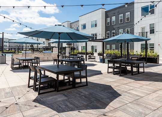 Outdoor Patio And Grill at Mila, Missouri, 63011