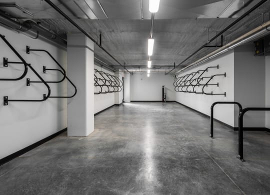 Large bike storage room at Chapter at the Streets of St Charles, Saint Charles, MO