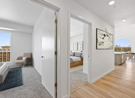 Model bedrooms and hall