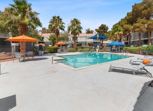 Resort style swimming pool