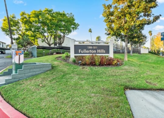 Property sign at entry