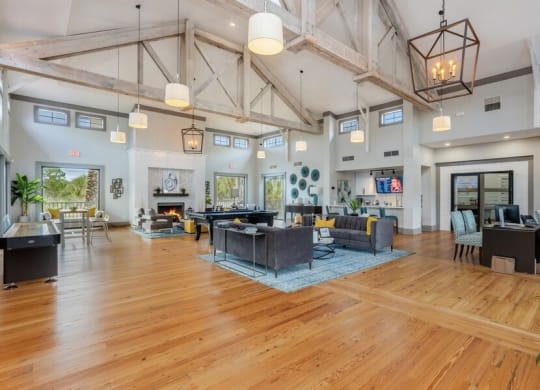 Clubhouse lobby