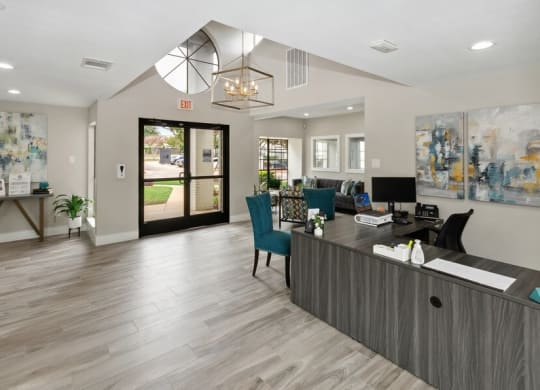 Clubhouse lobby