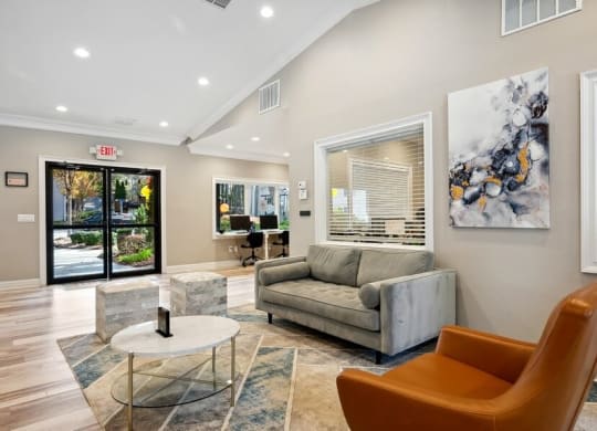 Clubhouse lounge area