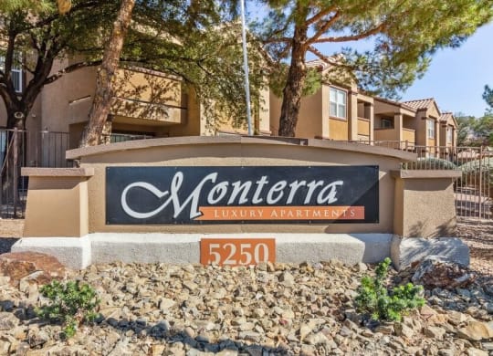 Property sign at entry