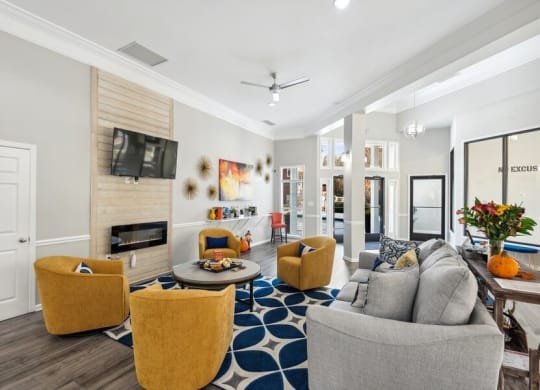 Clubhouse lounge area