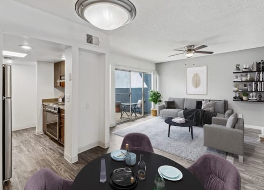 Model dining and living room