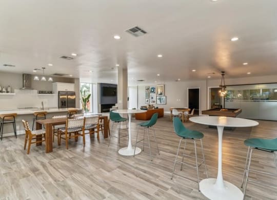 Clubhouse lobby