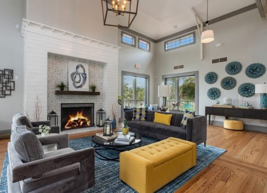 Clubhouse lounge area