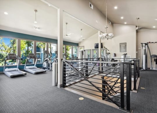Sate-of-the-art fitness center with equipment