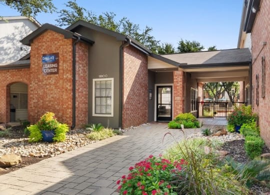 Leasing office exterior front entrance