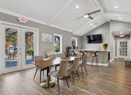 Clubhouse dining area