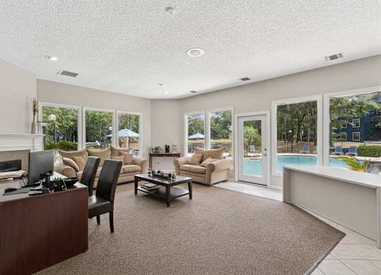 Resident lounge interior at Northlake Apartments in Jacksonville, FL