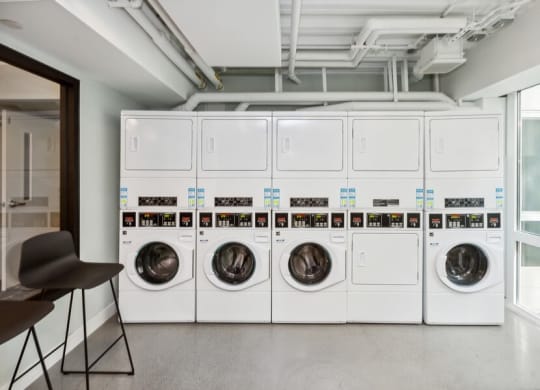 Community laundry center at TL Residences