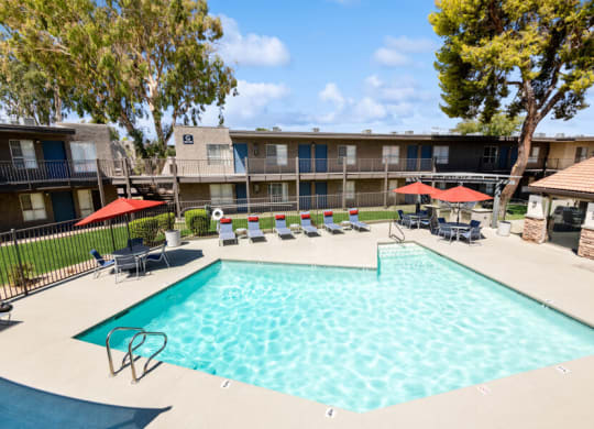 community swimming pool at Villages at Metro Center, Phoenix