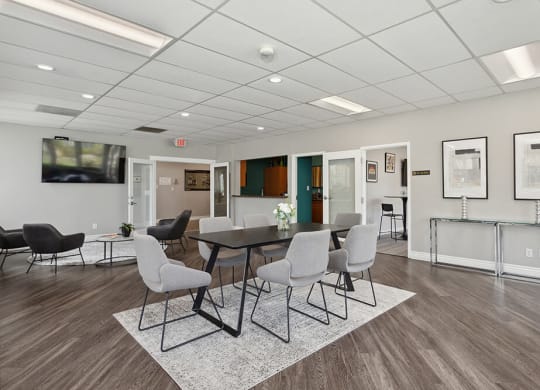 Community Clubhouse with Lounge Furniture at Fountains at Point West Apartments in Sacramento, CA.