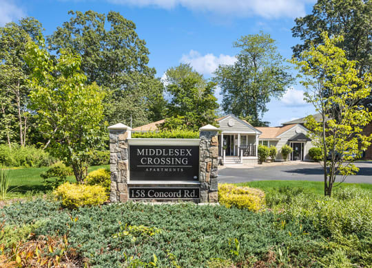 Property sign at entry