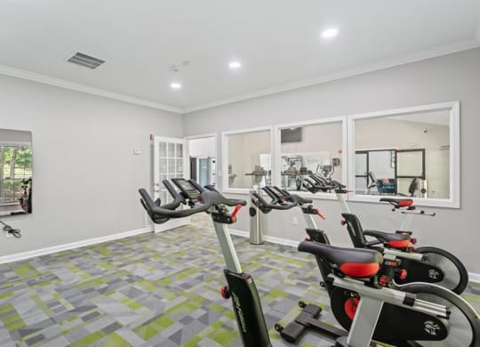 Fitness center showcasing state of the art machines