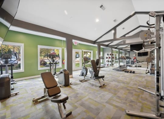 Fitness center with state-of-the-art equipment