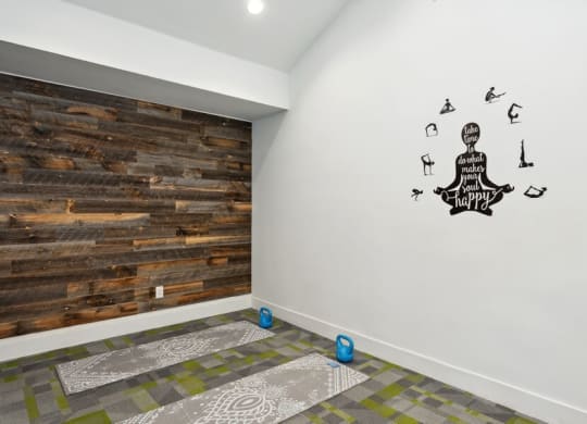 Community Yoga/Meditation Area at Creek 2645 Apartments in Sacramento, CA.