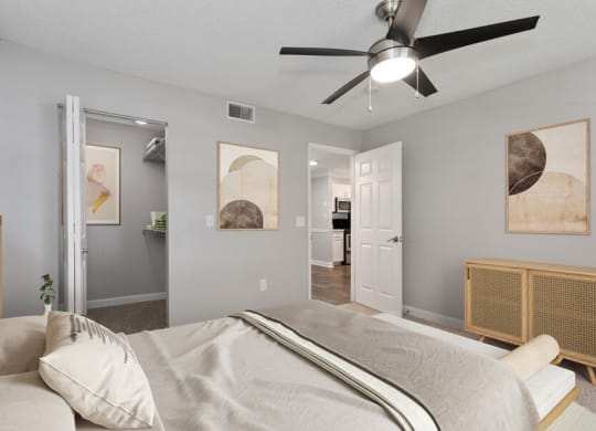 Model primary bedroom