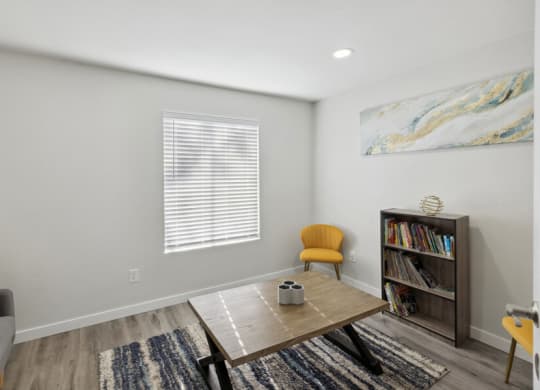 Leasing office lounge area