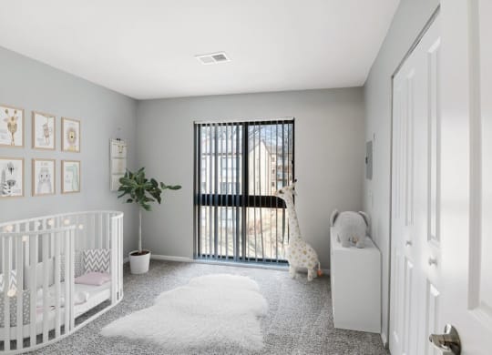 Model living room patio entrance