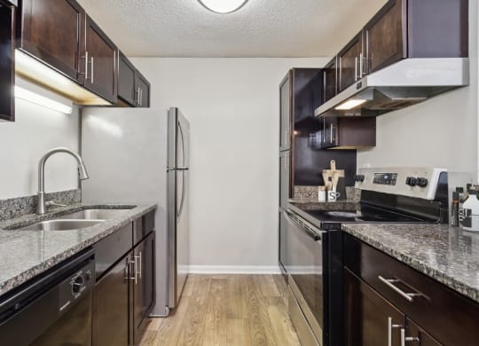 Model kitchen with energy-efficient appliances