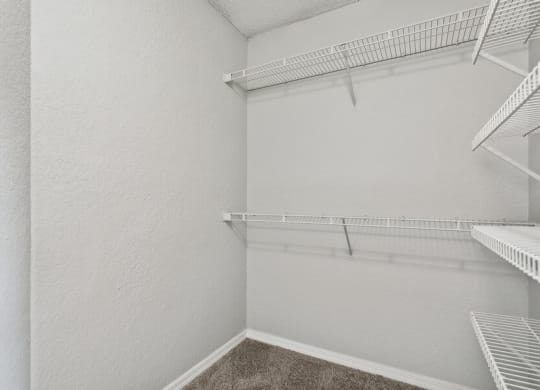Model walk-in closet