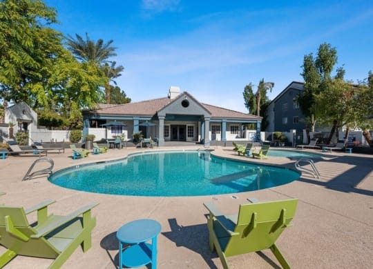 Swimming pool at Array South Mountain, Phoenix, 85044