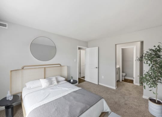 Model primary bedroom