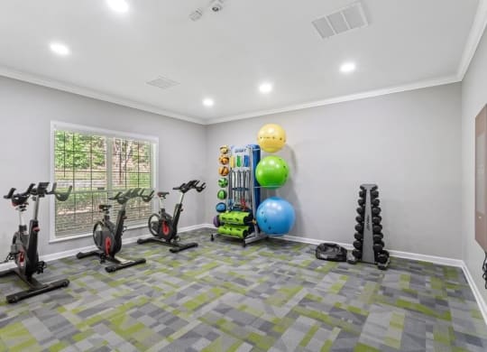 Fitness center with large open areas