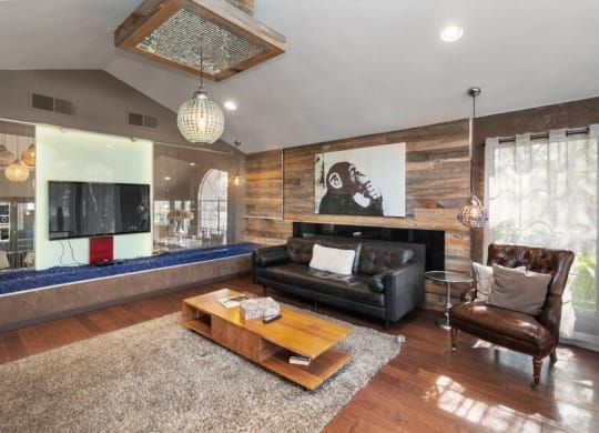 Clubhouse lounge area