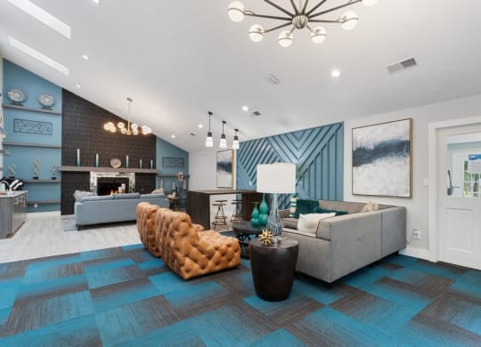 Clubhouse lounge area