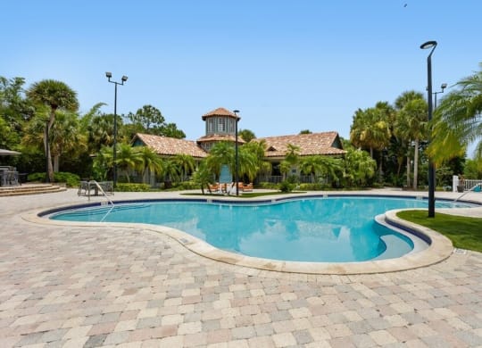 Large community swimming pool